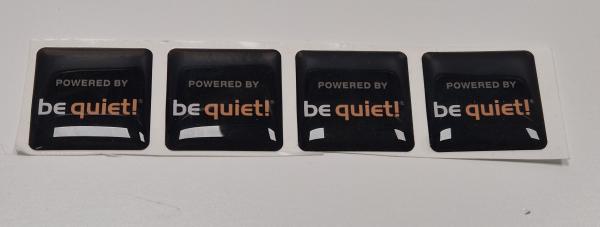 be quiet! Sticker (Klein) - 3D sticker