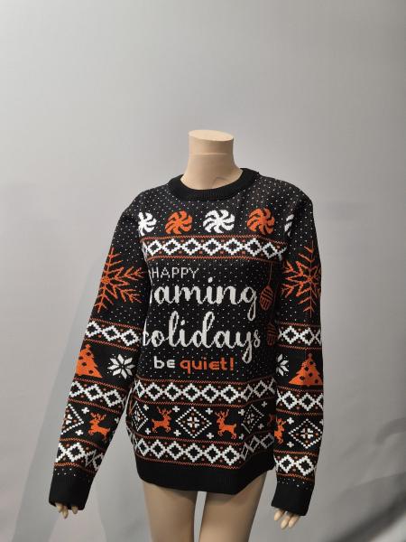be quiet! Trui (L) - Unisex kersttrui met tekst