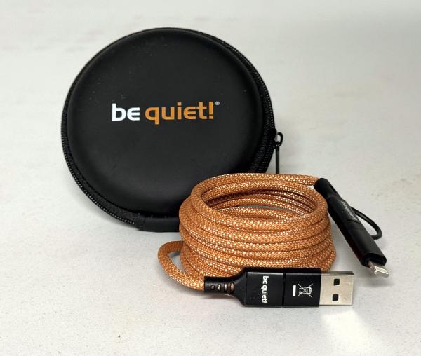be quiet! magnetische USB C (+lightning) naar USB C + (USB A) kabel