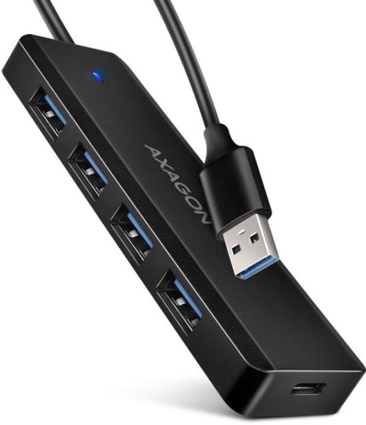 Axagon 4 port USB-A superspeed hub - 1,2 m kabel